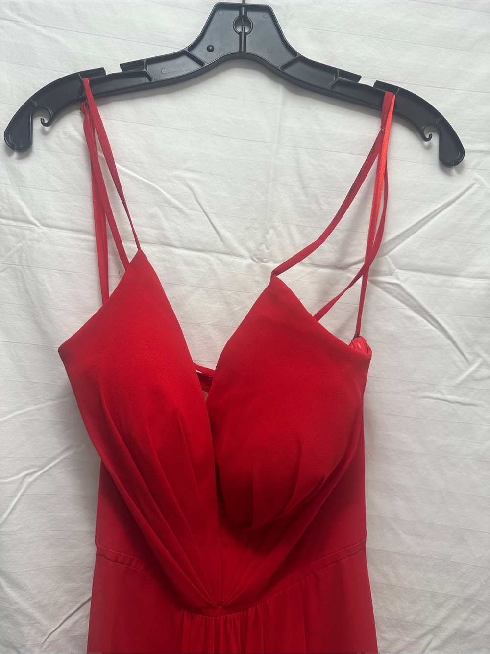 Faviana Red Spaghetti-Strap Maxi Dress - Picture 3 of 10